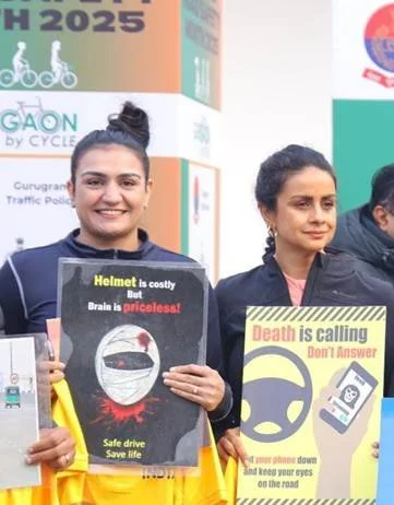 अभिनेत्री गुल पनाग, बॉक्सर स्वीटी बूरा ने सड़क सुरक्षा का आग्रह किया; राष्ट्रव्यापी ‘साइकिल पर फिट इंडिया रविवार’ का नेतृत्व किया