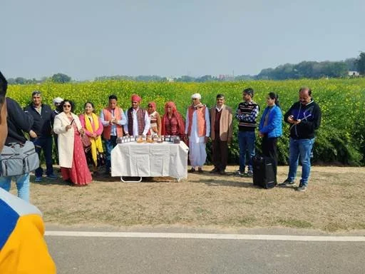 देशभर से 500 किसानों ने आज भारतीय कृषि अनुसंधान संस्थान पूसा में किया भ्रमण