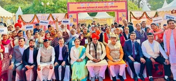 हरियाणा के विकास एवं पंचायत मंत्री कृष्ण लाल पंवार ने सरस मेले का किया विधिवत उद्घाटन