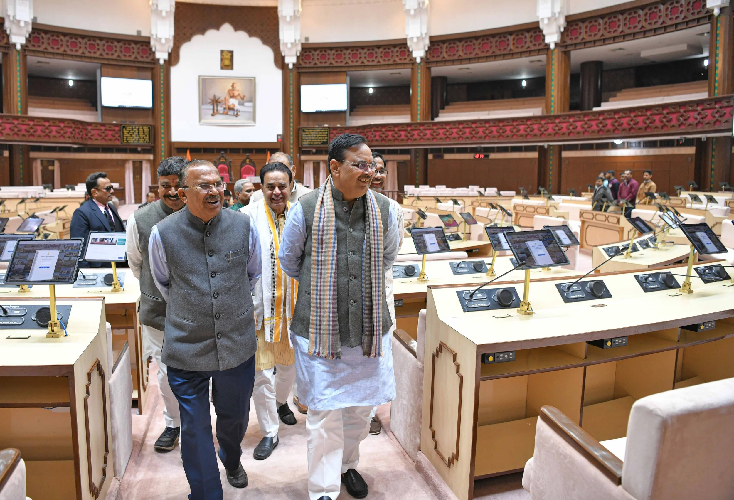 राजस्थान के मुख्यमंत्री श्री भजनलाल शर्मा ने विधानसभा के नए परिवेश का किया अवलोकन