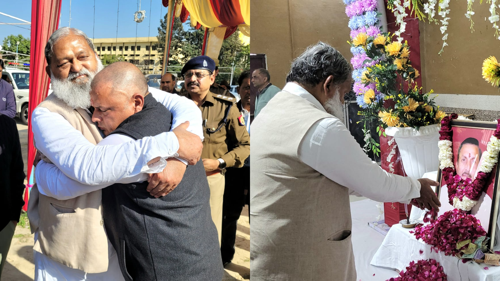 हरियाणा के ऊर्जा मंत्री अनिल विज ने मेरठ जाकर चंडीगढ़ के वरिष्ठ पत्रकार योगेंद्र शर्मा के पूज्य पिता, स्व. सूरजमल जी की रस्म पगड़ी में की शिरकत