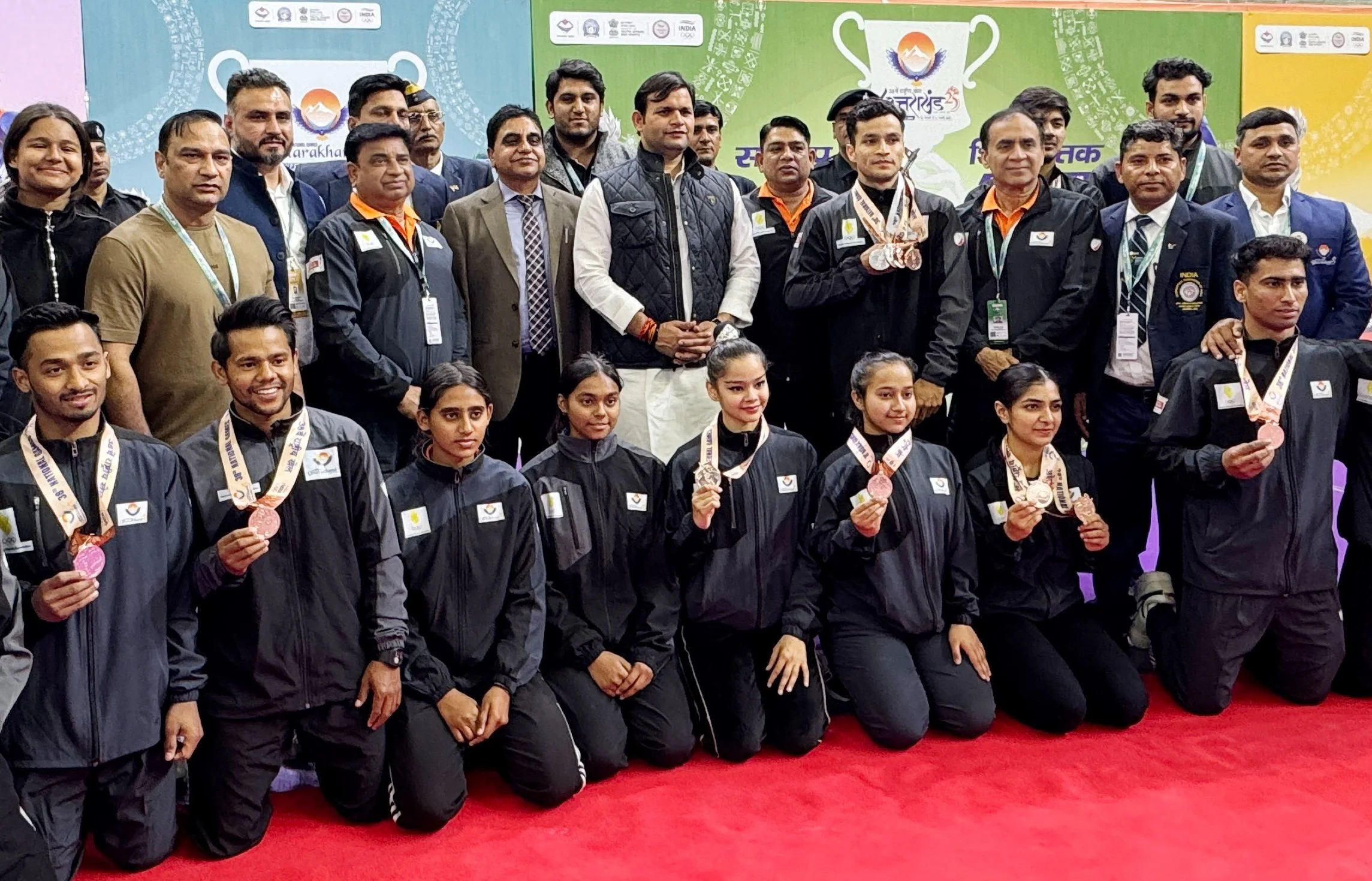 उत्तराखंड में आयोजित राष्ट्रीय खेलों में हरियाणा के जिमनास्टों ने जीते 7 पदक, खेल मंत्री गौरव गौतम ने खिलाड़ियों को किया सम्मानित