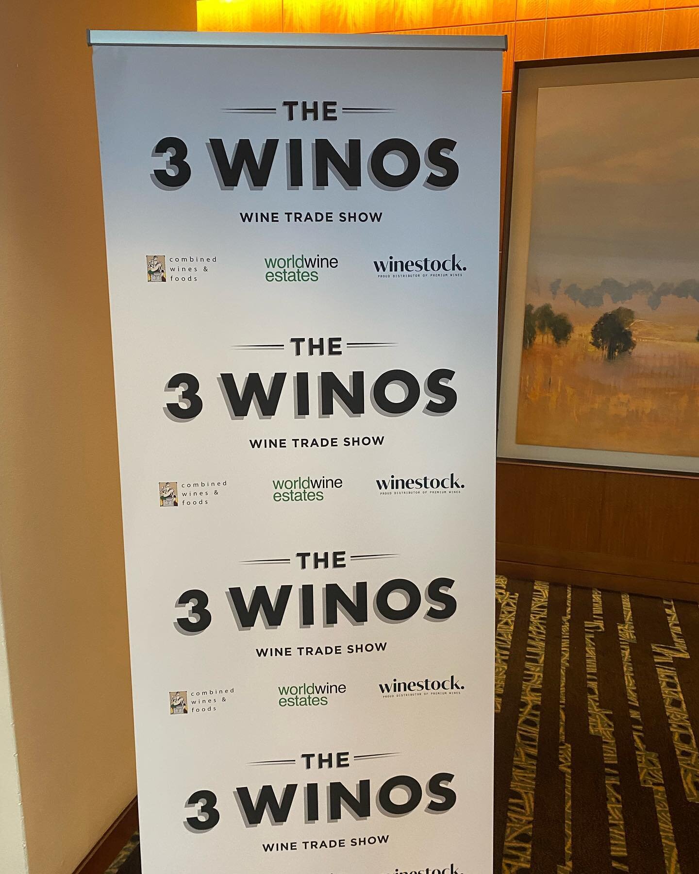 3 Winos trade show has kicked off on a magnificent day in Sydney at the Four Seasons Hotel.