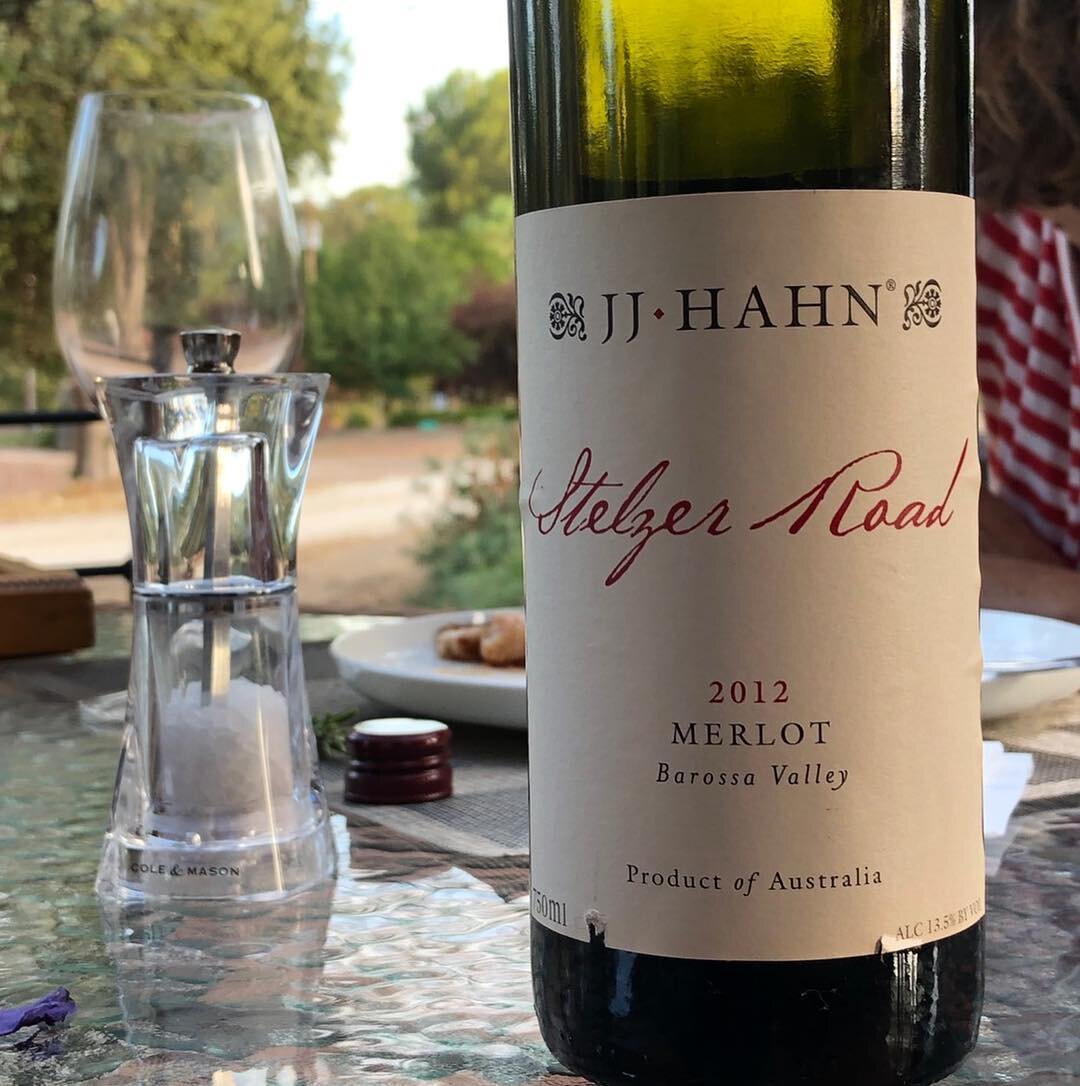 Who says we don&rsquo;t make good Merlot in the Barossa? :) This pic just sent through by some @rolfbinderaccommodation guests with message &ldquo;Outstanding! Nothing more to say&rdquo;. Love that!
.
.
.
#merlot #stelzerroad #backvintage #estategrow