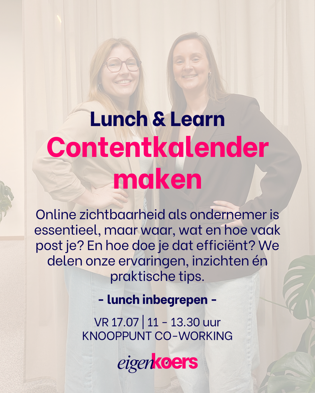Eigen Koers Lunch & Learn: Een contentkalender maken