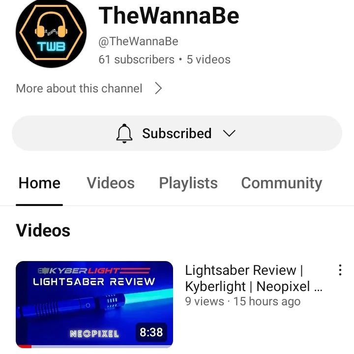 In case you're wondering what else to watch, check out this channel TheWannaBe!! His latest video was jus streamed 15 hours ago!! Watch him now on YouTube 😉😉

#starwars #lightsabers #lightsaberduel #neopixel