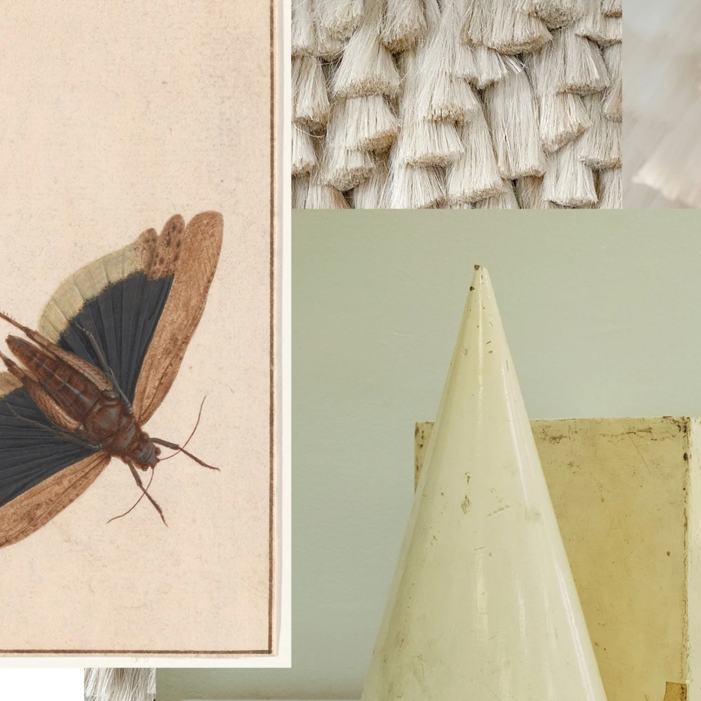 A collage never begins with a plan. It begins with a question.

I place two fragments side by side, then move them - again and again, for however long it takes. This specific work is not in the cutting or the putting together, but in the listening.

