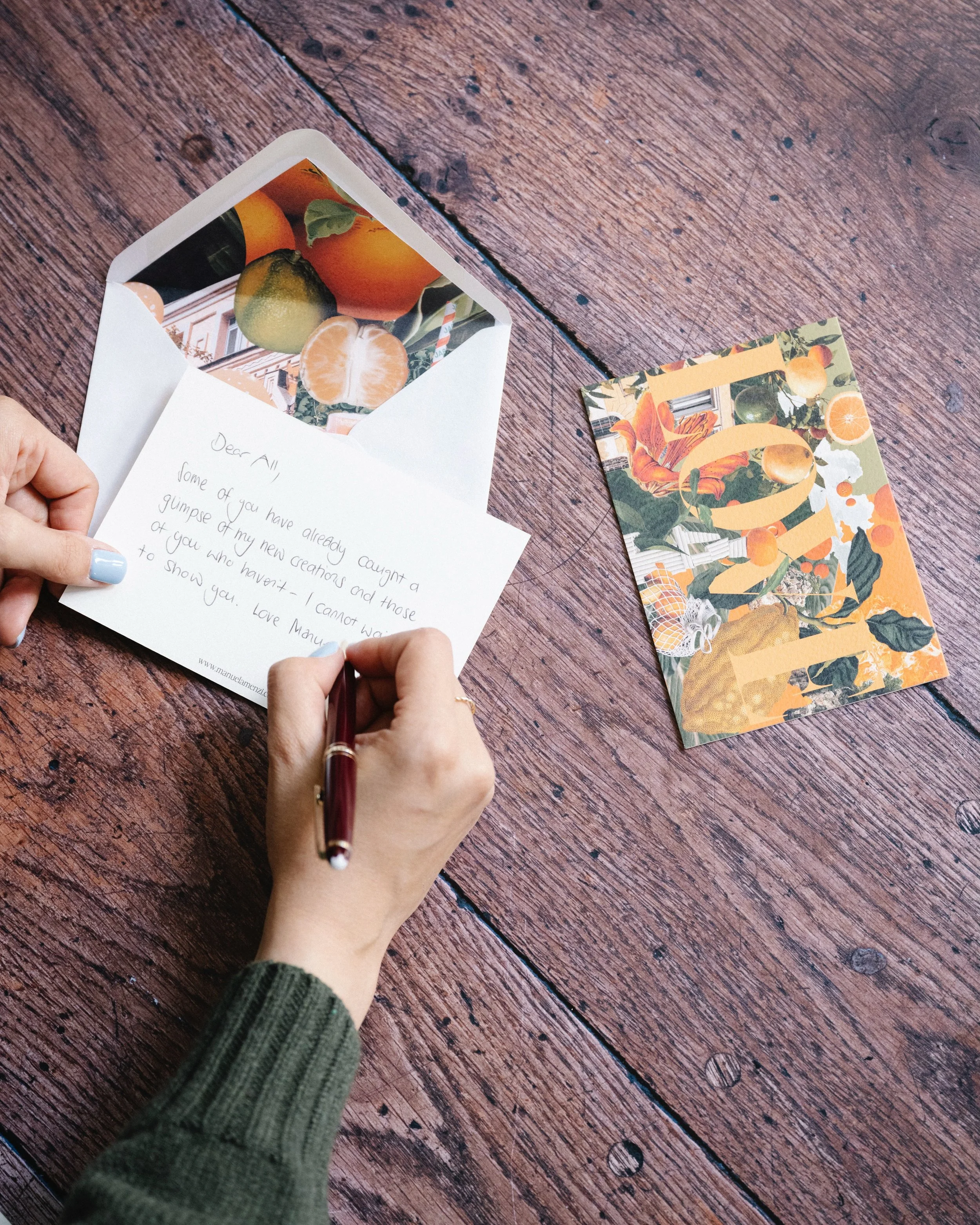 Before I show you what is coming, I want to tell you why it is coming.

So, a letter.

When I started this studio, I believed that wrapping was part of the gift. I believed that the paper you choose, the folds you make, and the card you write - all o