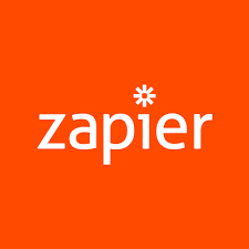 Jarrah Wallace - Kajabi Systems & Automations Partner.  Zapier logo with white text on orange background