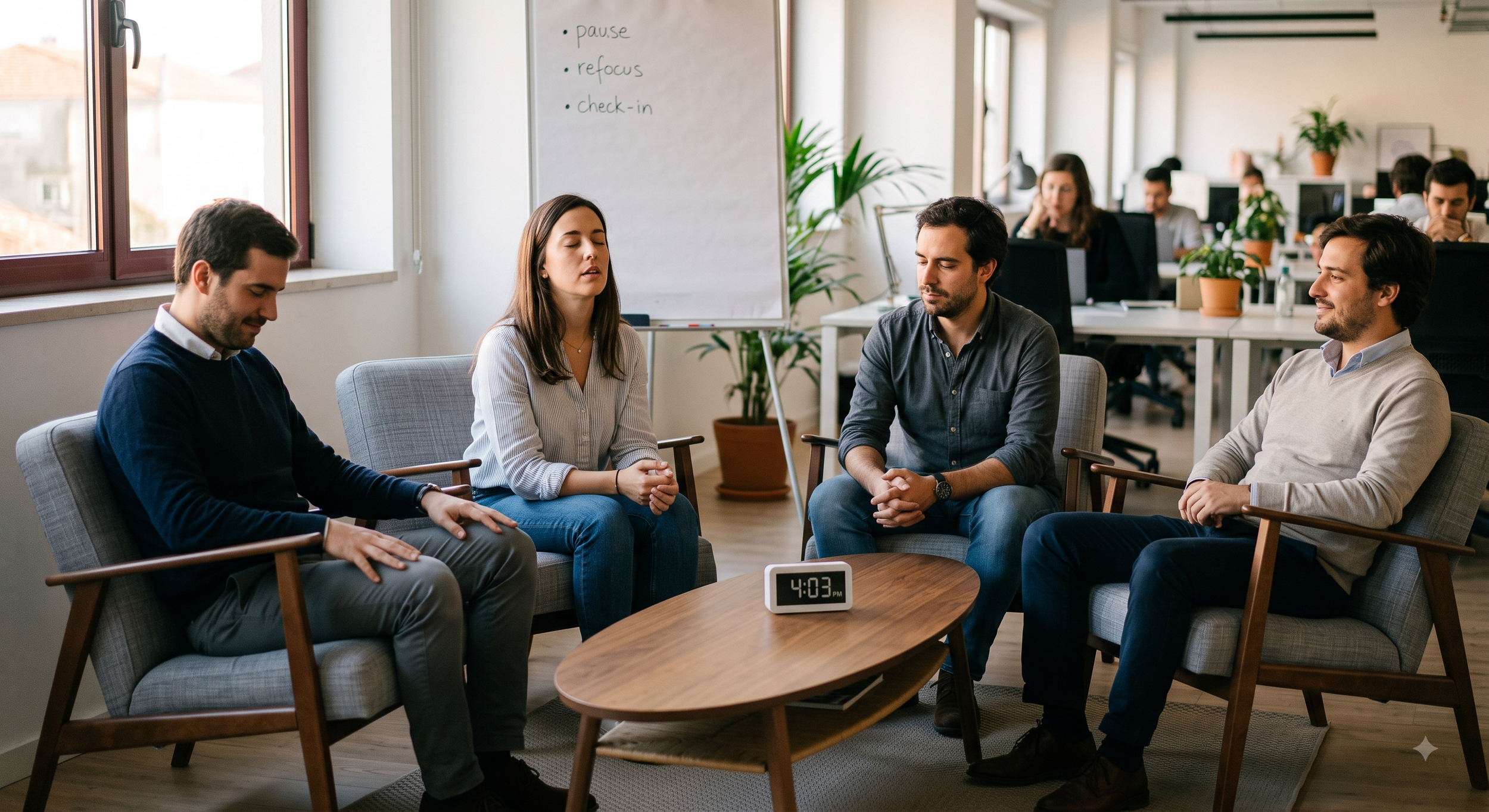Efficiency Through a Mindful Moment or Rather, Burnout?
