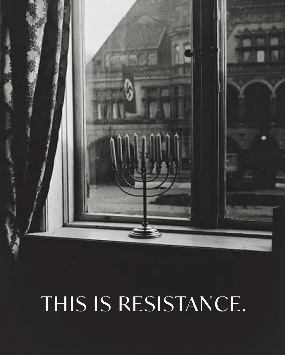 These two images kept appearing in my mind yesterday. The first is an iconic photograph taken by Rachel Posner in Germany in 1931. The second was taken yesterday in Bondi, Australia, where 16 people were murdered at a Hanukkah party, including a Holo