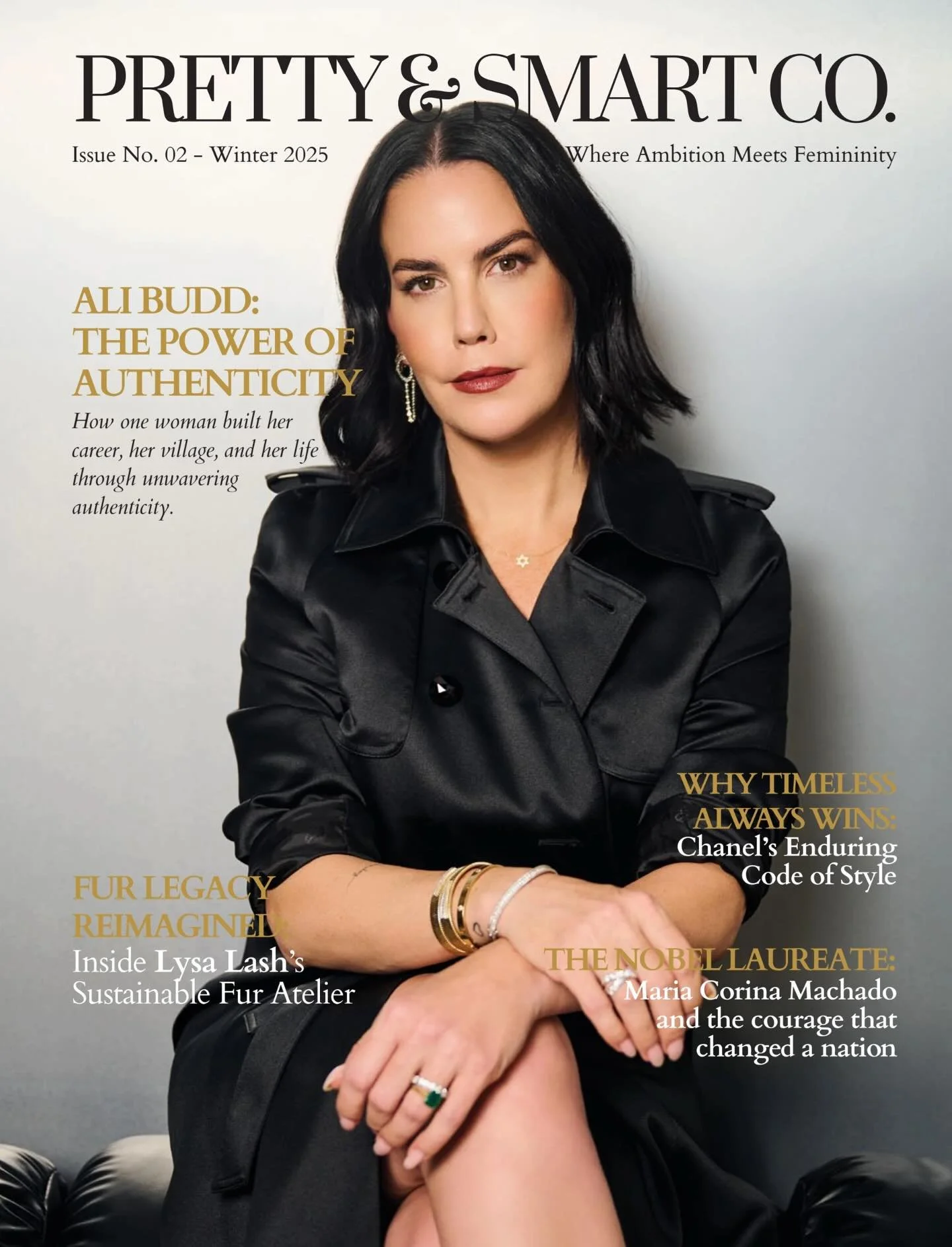 This one means a lot. Being invited by @anapoilievre  to grace the cover of @prettyandsmartco was truly special. Ana is strong, warm, funny and deeply kind. She is unwavering in how she supports and celebrates women. Ana- you are someone I genuinely 