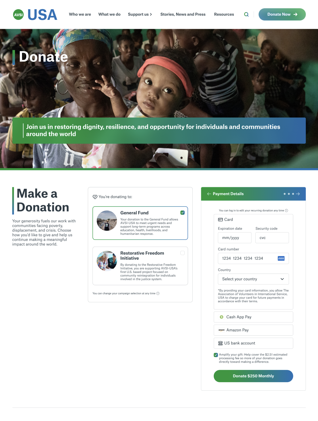 Donation Flow Step 3