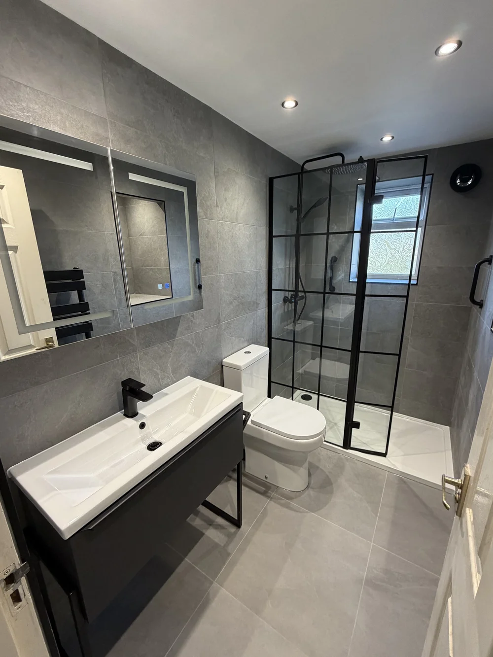 Completed walk-in shower from The Walk In Shower Company portfolio
