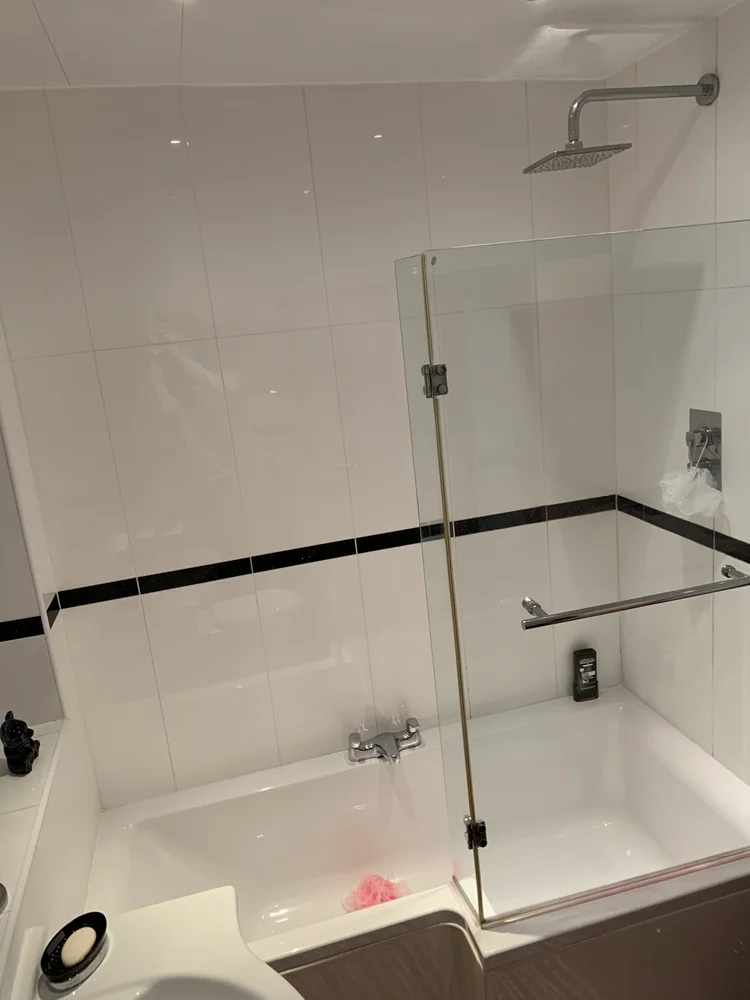 Before renovation, bath-to-shower project 126