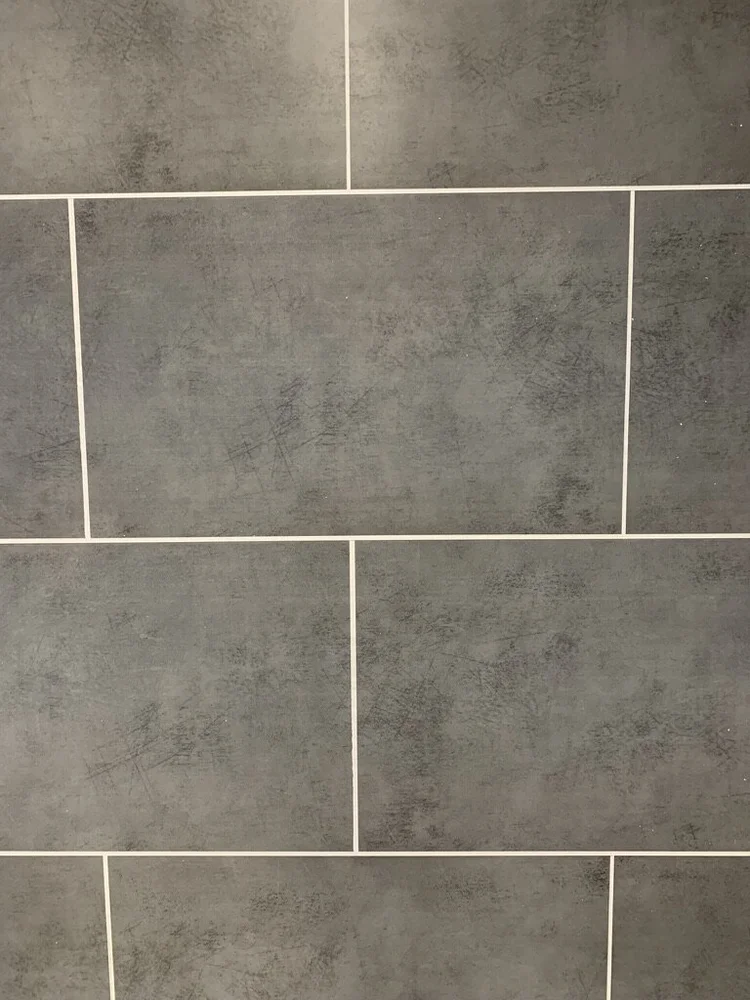 Wall-panelled bathroom installation, photograph 174