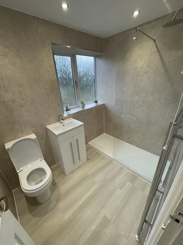 Completed Sunderland bathroom installation, view 2