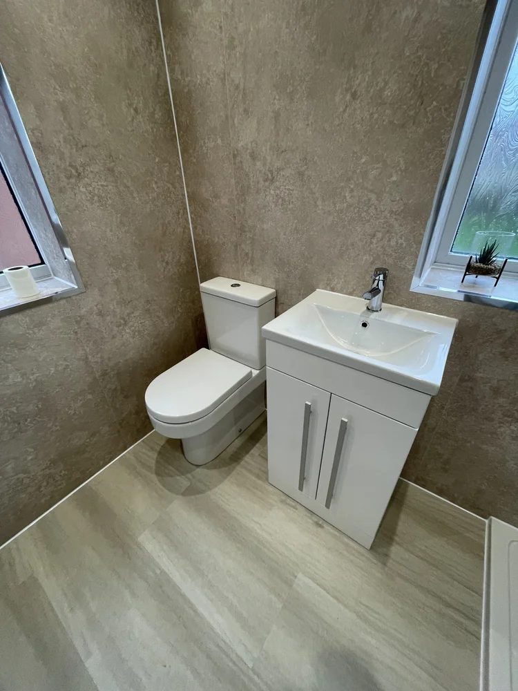 Completed Sunderland bathroom installation, view 4