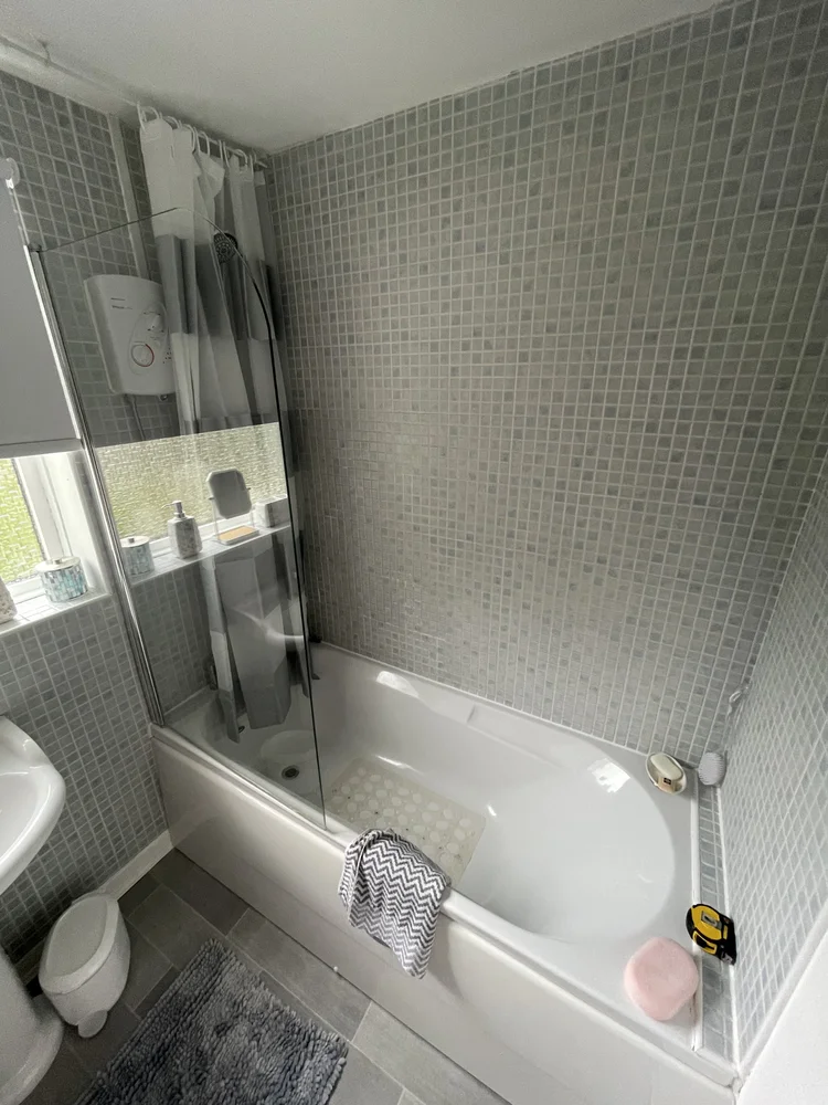 Before renovation, bath-to-shower project 75