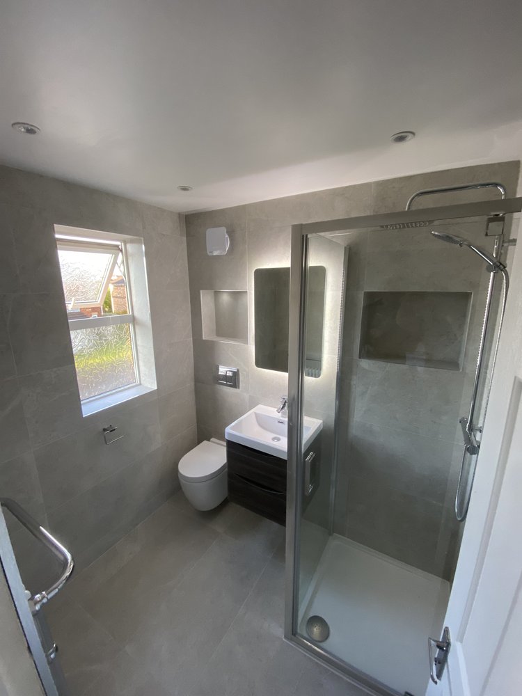 Completed Cramlington bathroom installation, view 4