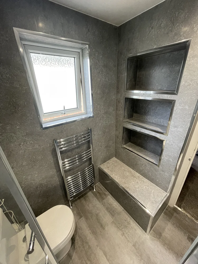 Completed Morpeth bathroom installation, view 3
