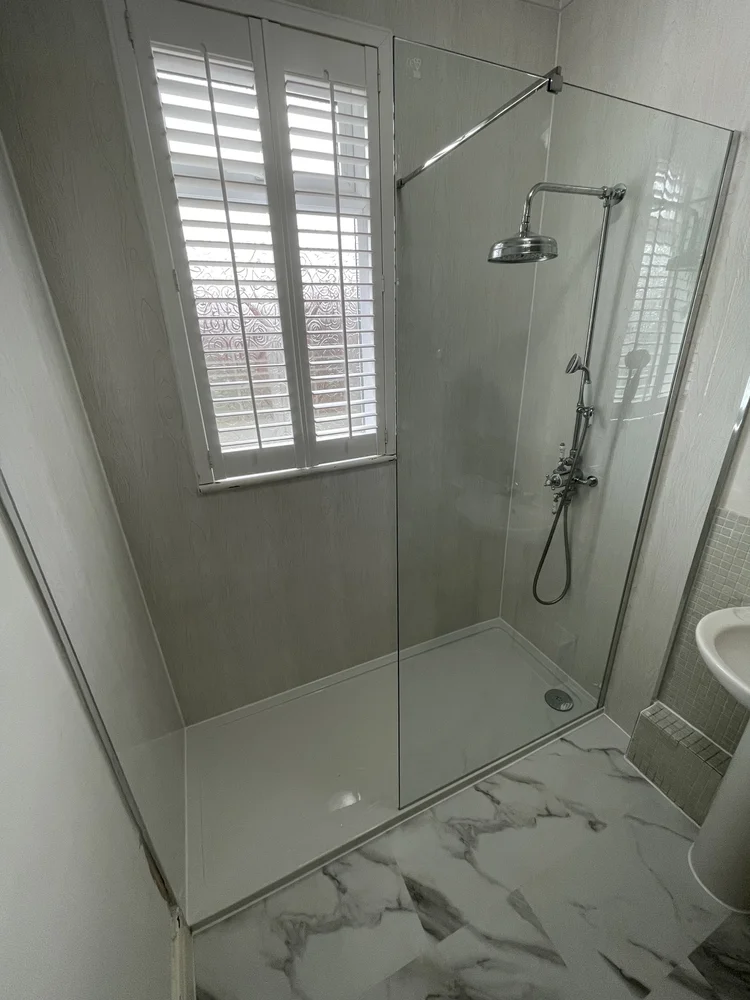 After renovation, bath-to-shower North Shields project