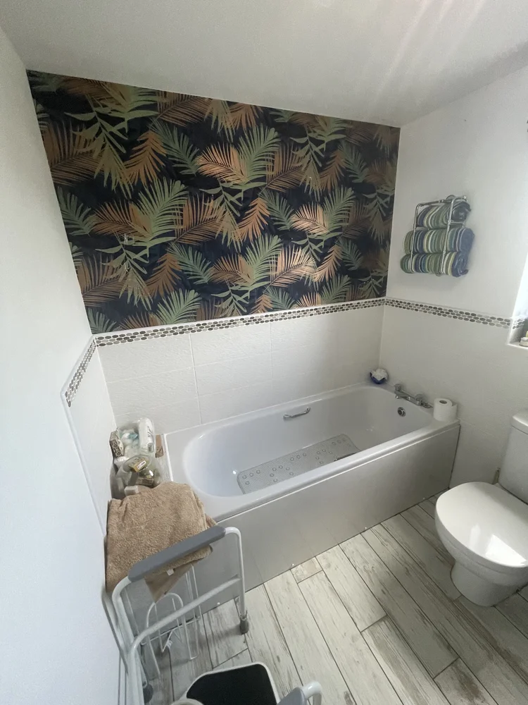 Before renovation, bath-to-shower project 69