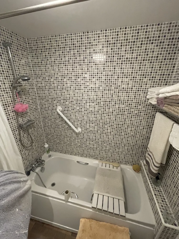 Before renovation, bath-to-shower project 40