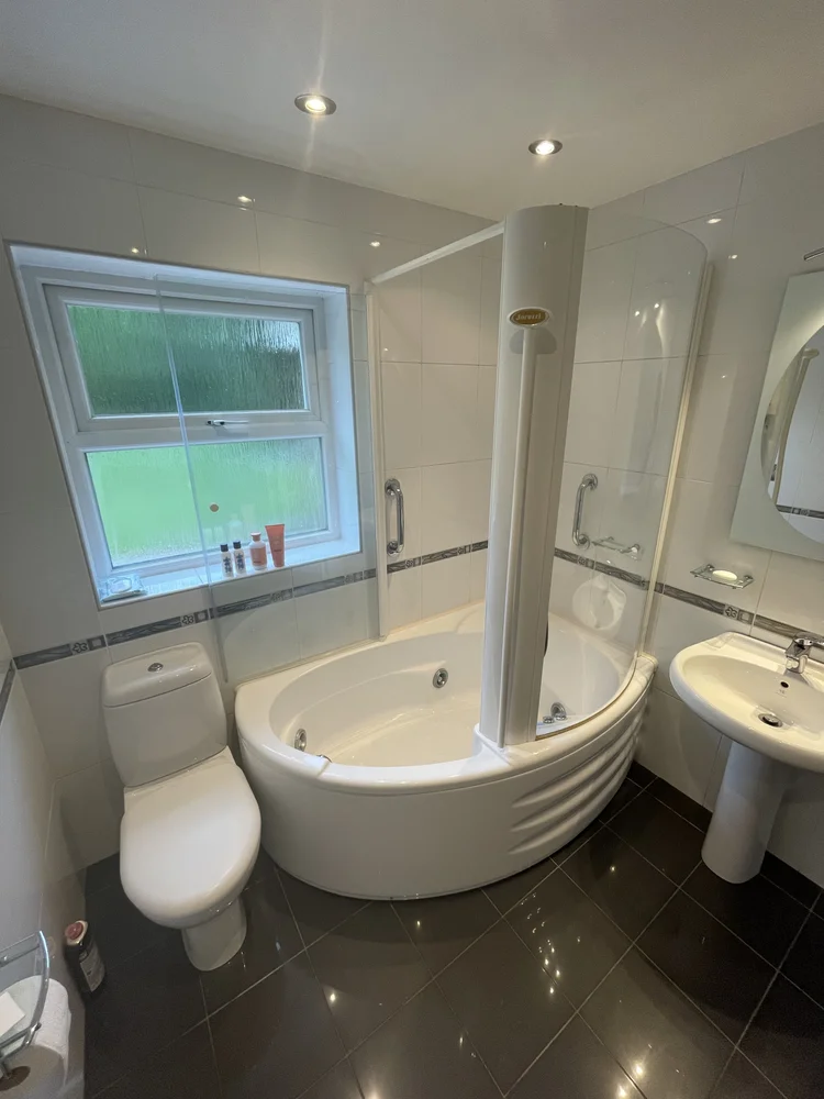 Before renovation, bath-to-shower project 70