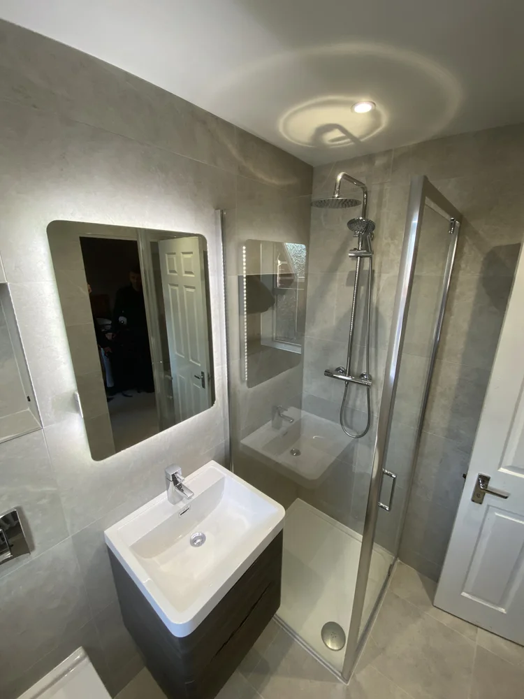 Completed Cramlington bathroom installation, view 2