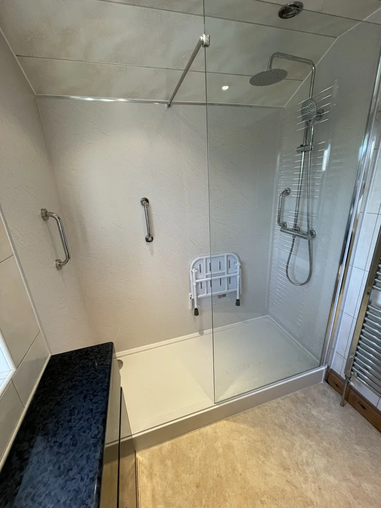 After renovation, bath-to-shower Gateshead project