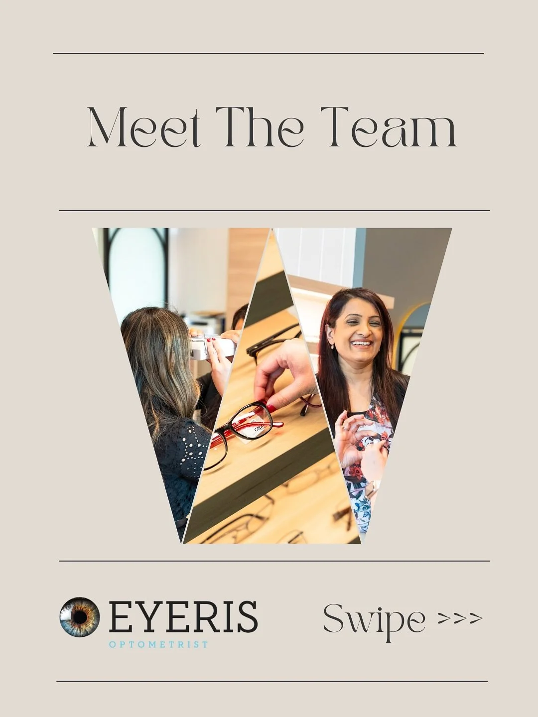 Meet our family at Eyeris Optometrist! A trusted team of professionals, passionate in providing quality services and solutions, to meet all your eyecare needs! At Eyeris Optometrist Gungahlin, you can guarantee you and your eyes are taken care of! 👀
