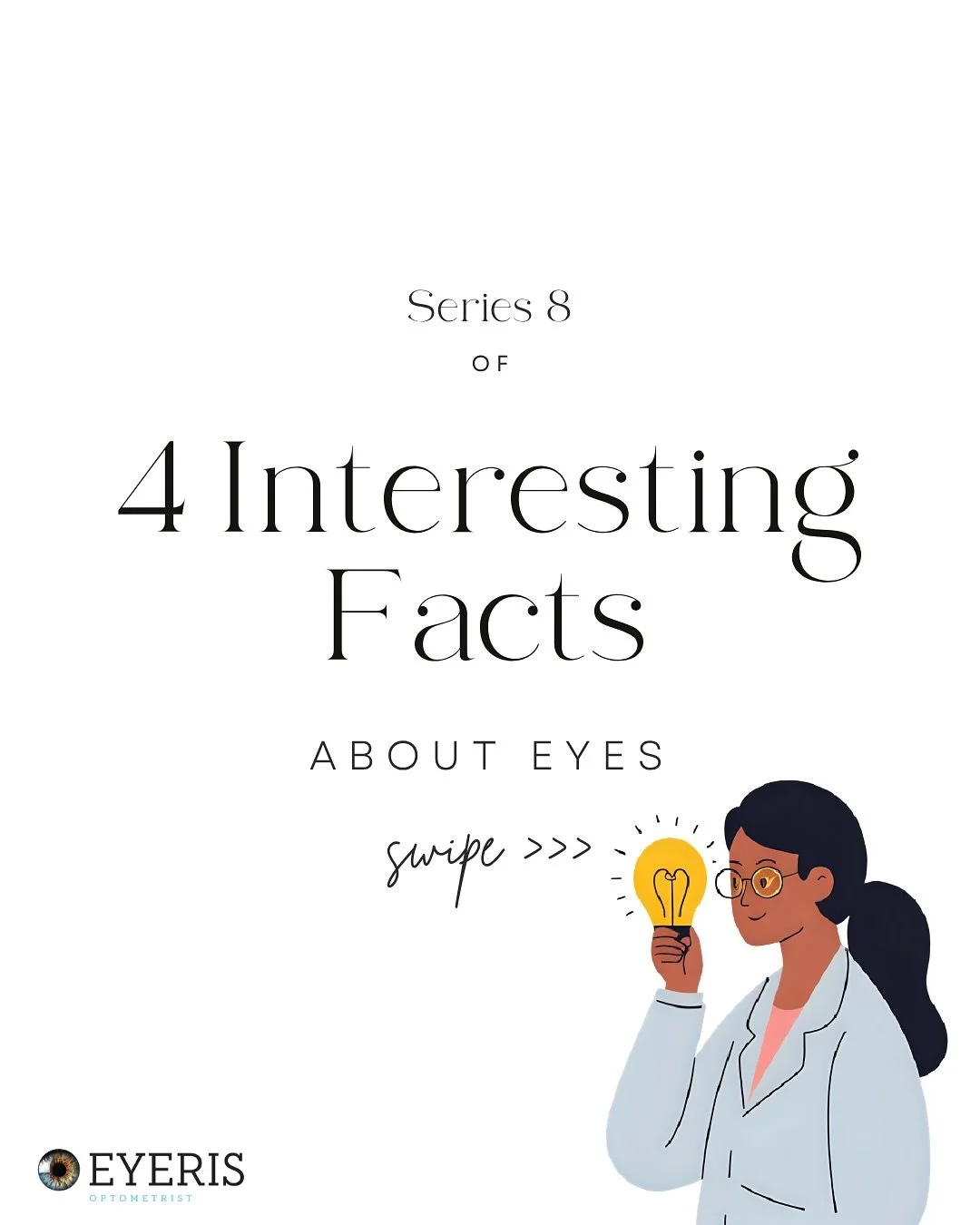Back with our usual series of interesting facts about eyes! Learn something new? 🤔👀

#interestingfacts #eyefacts #funfacts #eyes #eyehealth #education #eyeeducation #optometrist #optical #optics #vision #eyeris #eyerisoptomertist #aus #cbr #canberr