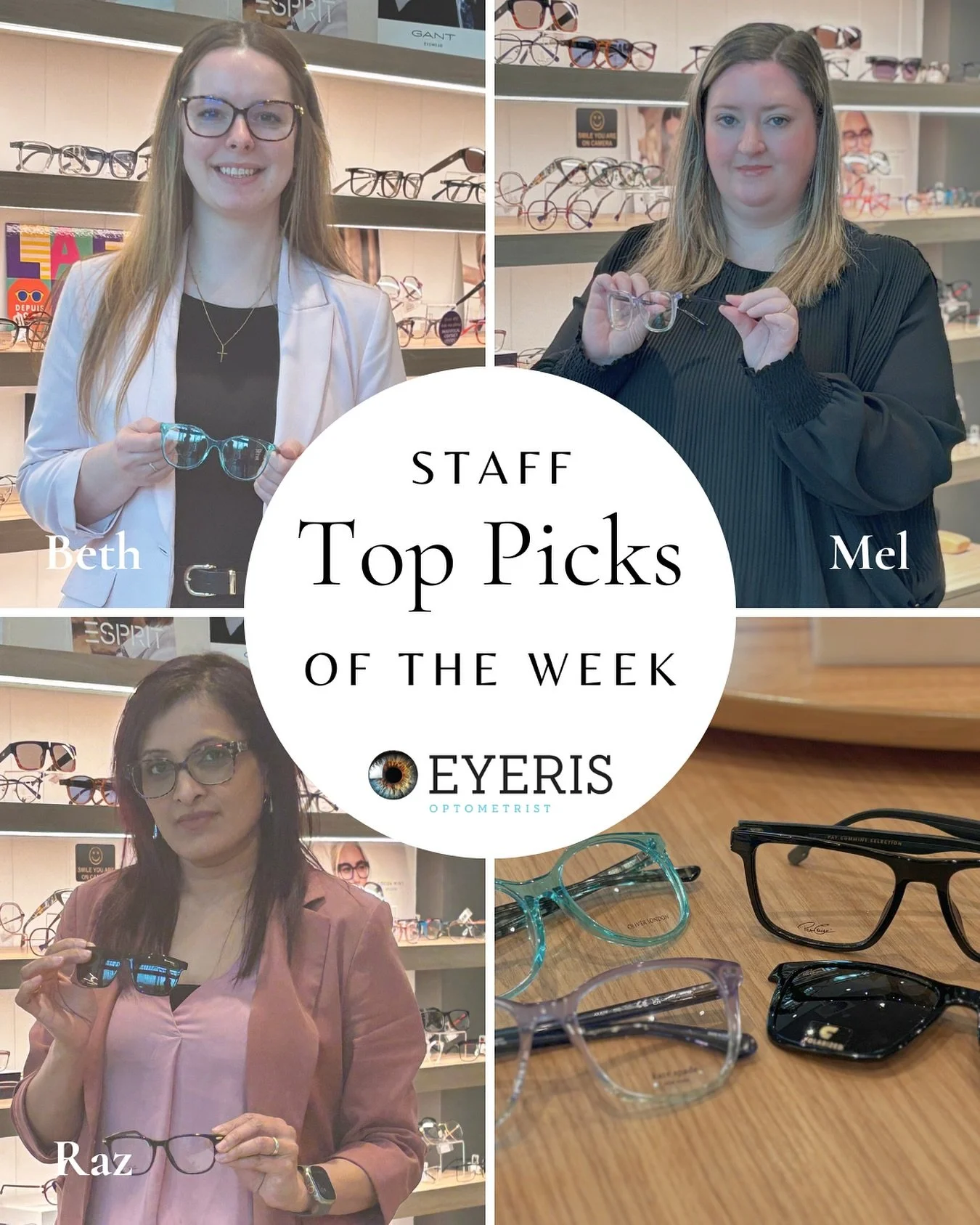 This weeks top picks, featuring some of our new stock! 👀✨ If you like what you see there&rsquo;s plenty more where they came from &hellip; So come visit us in store to discover your top picks with the help of our expert team at Eyeris Optometrist in