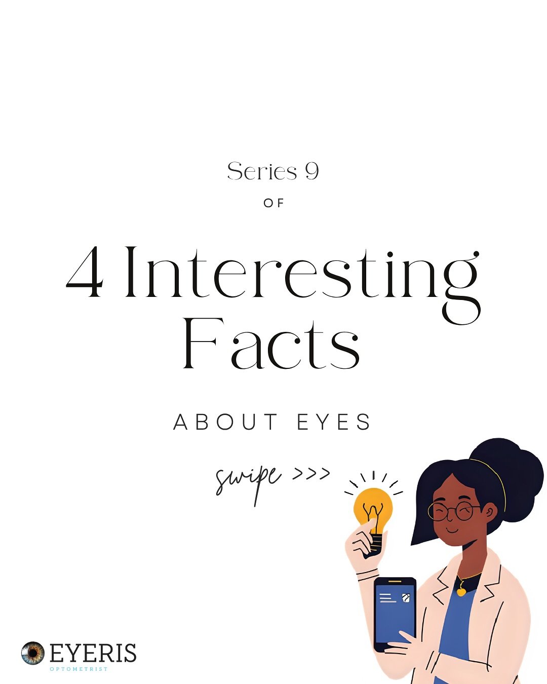 Eyes continue to surprise us! Discover Series 9 of fun and fascinating facts&hellip; with even more amazing insights to come! 👀🤓☝️

#interestingfacts #eyefacts #funfacts #knowledge #newknowledge #eyes #eyehealth #education #eyeeducation #optometris