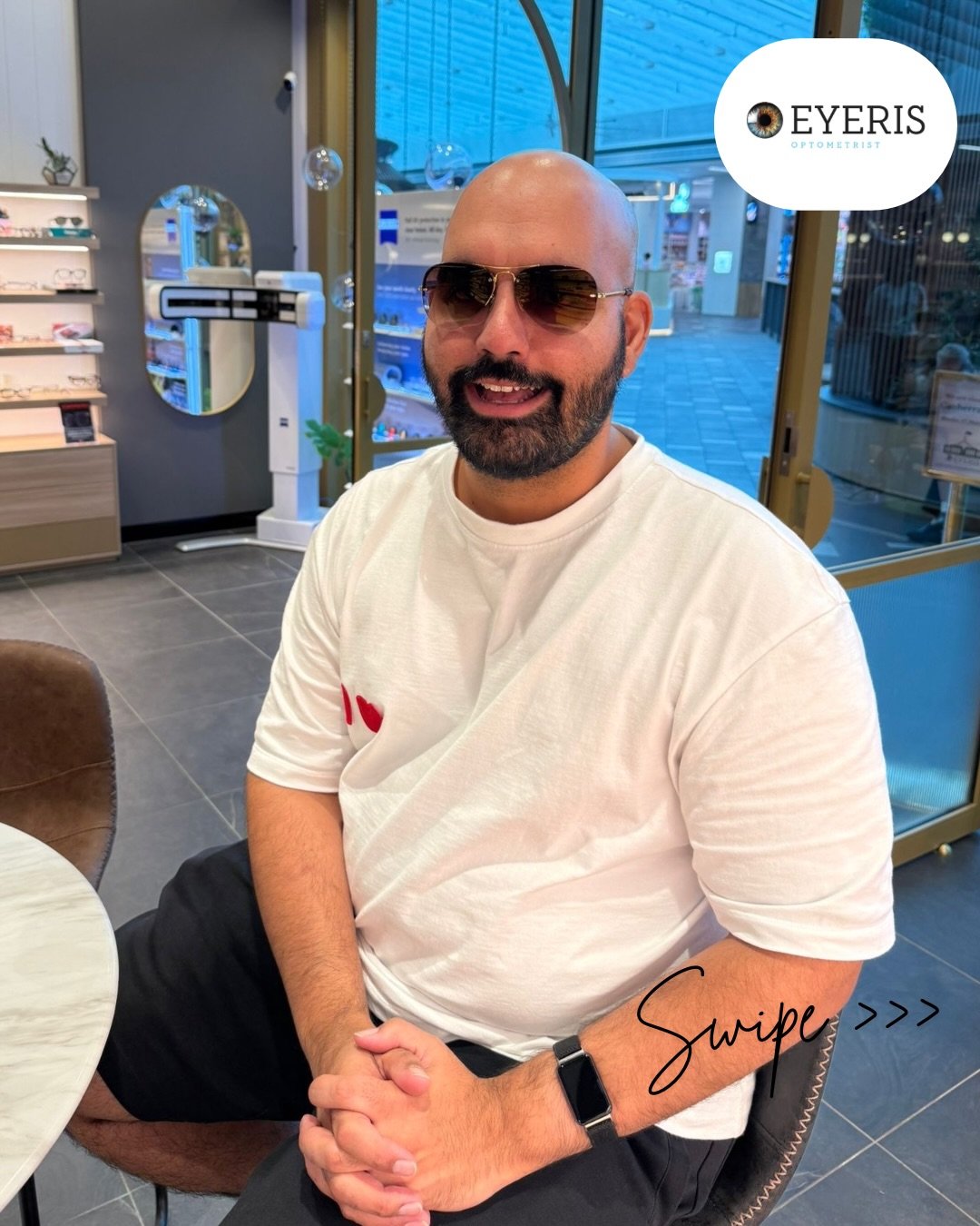 New glasses, new confidence!
We love these moments when our customers pick up their fresh frames and see the world a little clearer. Nothing beats that first look in the mirror!

Ready for your own #NewGlassesDay?
👀 Book an eye test or pop into Eyer