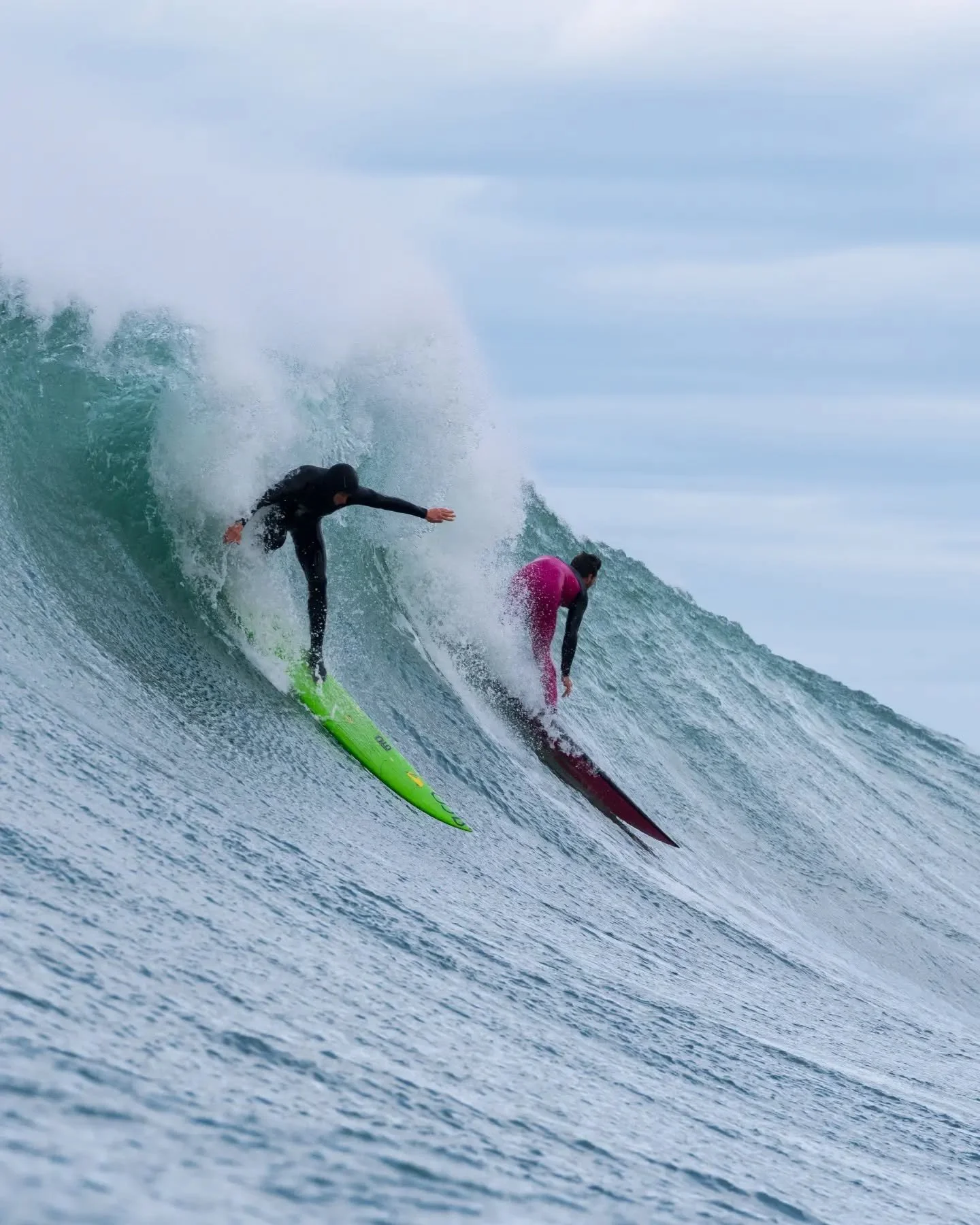 Shots from earlier this year on a beautiful winter day with a long period swell delivering some hollow sections, which do not happen often on this spot. 

Love to swim there and practice in solid conditions, always a balance between getting close to 