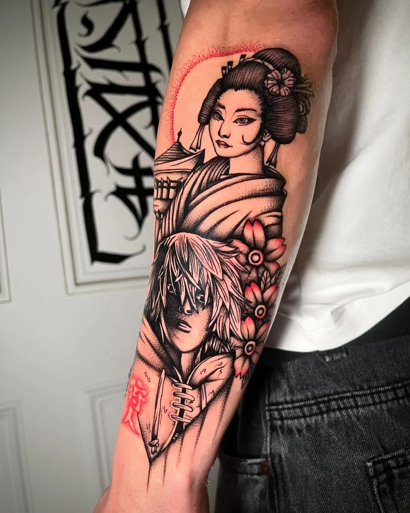 Inner &amp; Outer forearm - 2 pieces done over back to back days! 

Some of my favourite anime designs to date!!

First tattoo and all for @alex.riz - thankyou so much for the trust &amp; sitting so well 🫡

#anime #berserk #vinlandsaga #animeart #an
