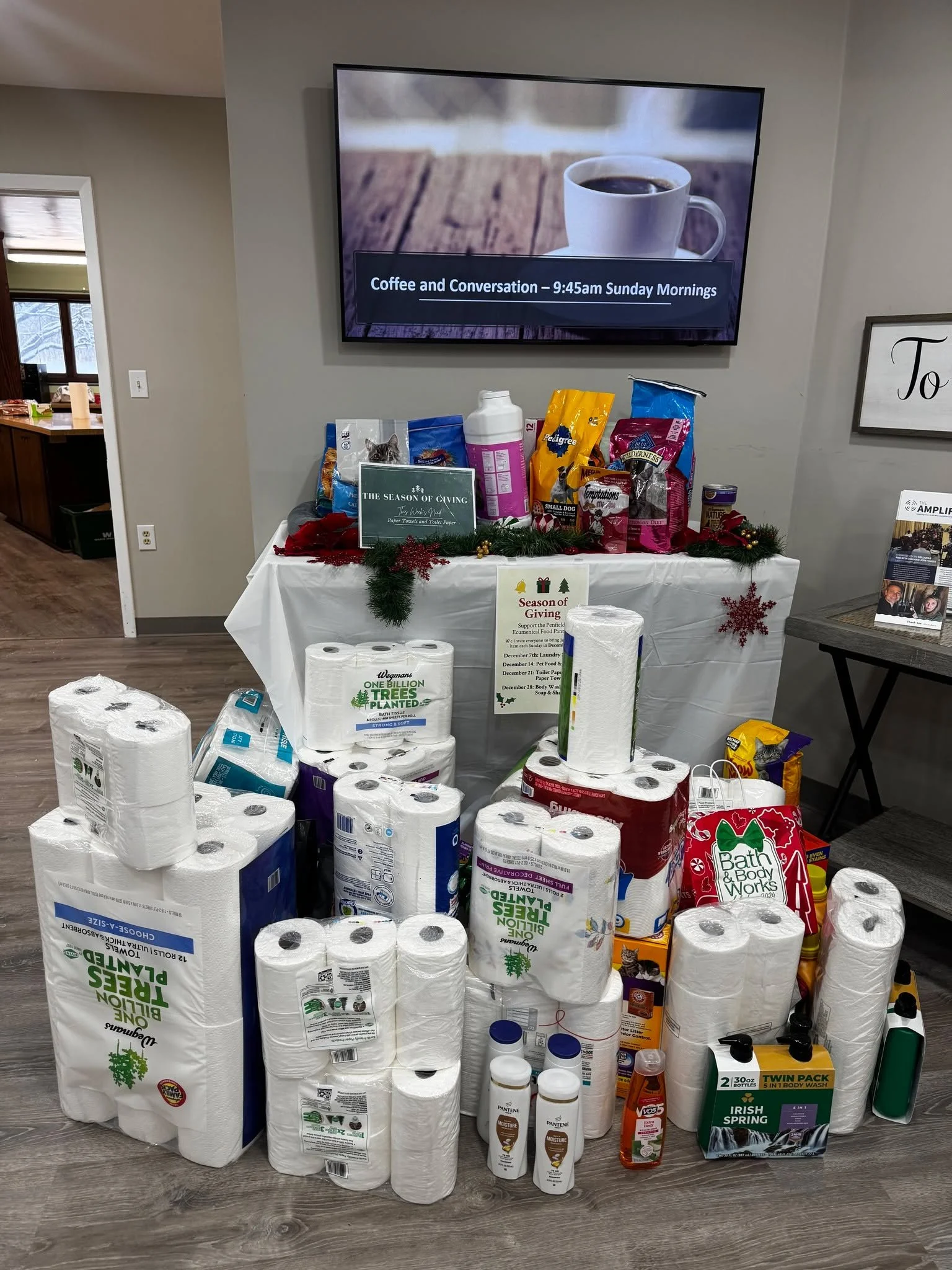 Thank you, church family! Throughout December, your generosity helped bless many in our community. Because of you, so many experienced a brighter holiday season.