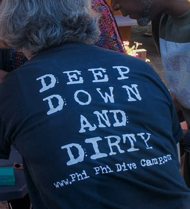The official team shirt of disaster recovery in Koh Phi Phi, Thailand