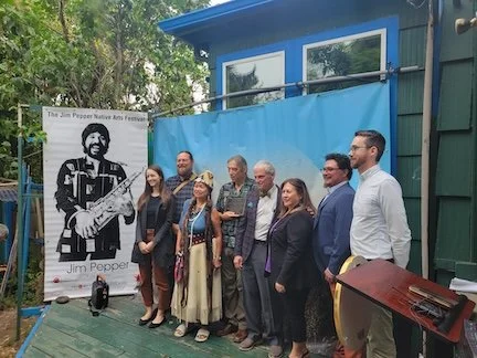 Dedication of the Jim Pepper House