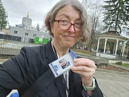 Official badge working with Sen. Pham