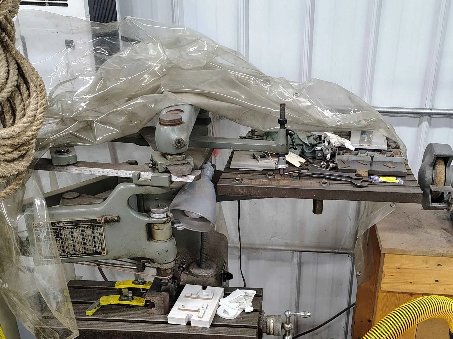 Pantograph machine used for model and pattern making at PIE Weld & Machine manual machine shop in Cecil County, MD