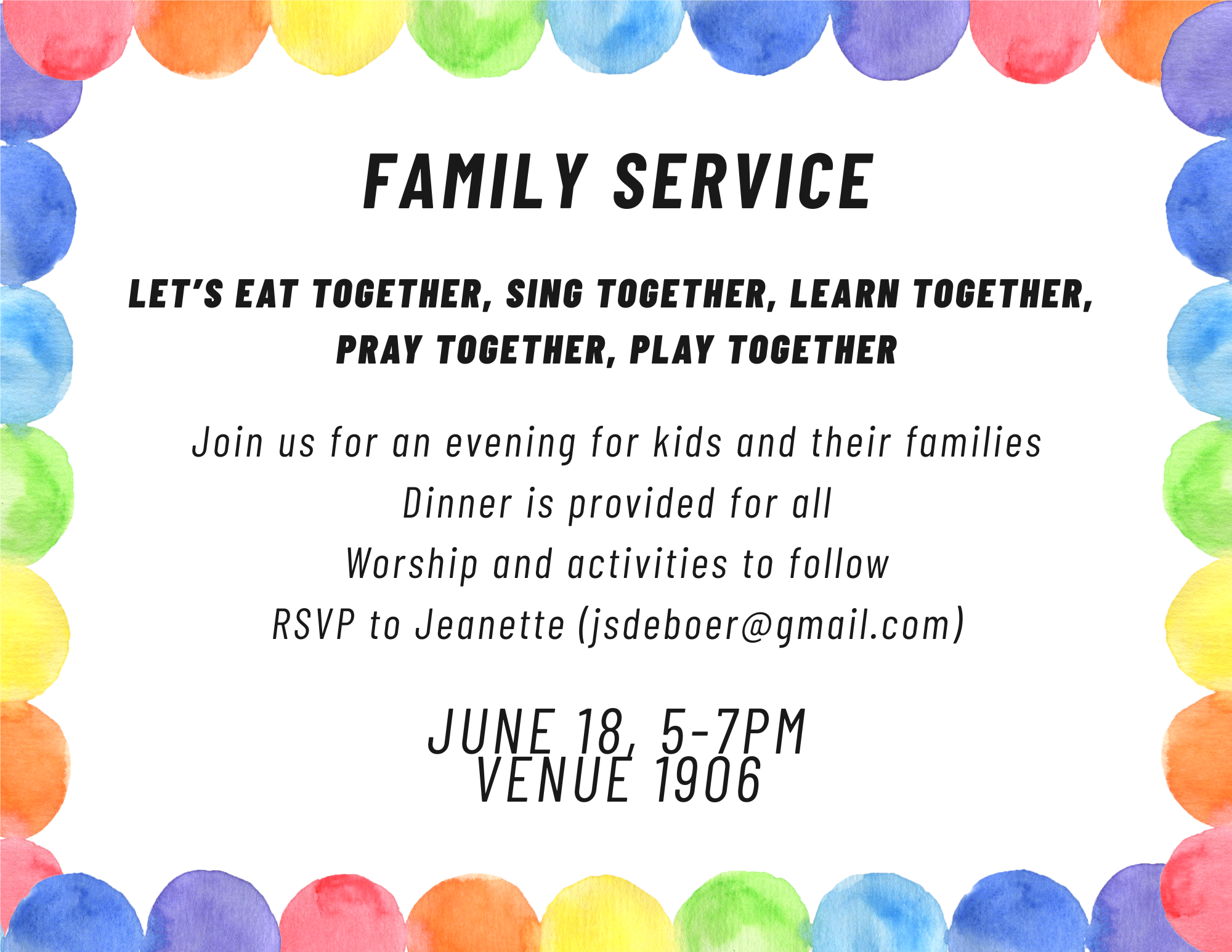 June Family Service