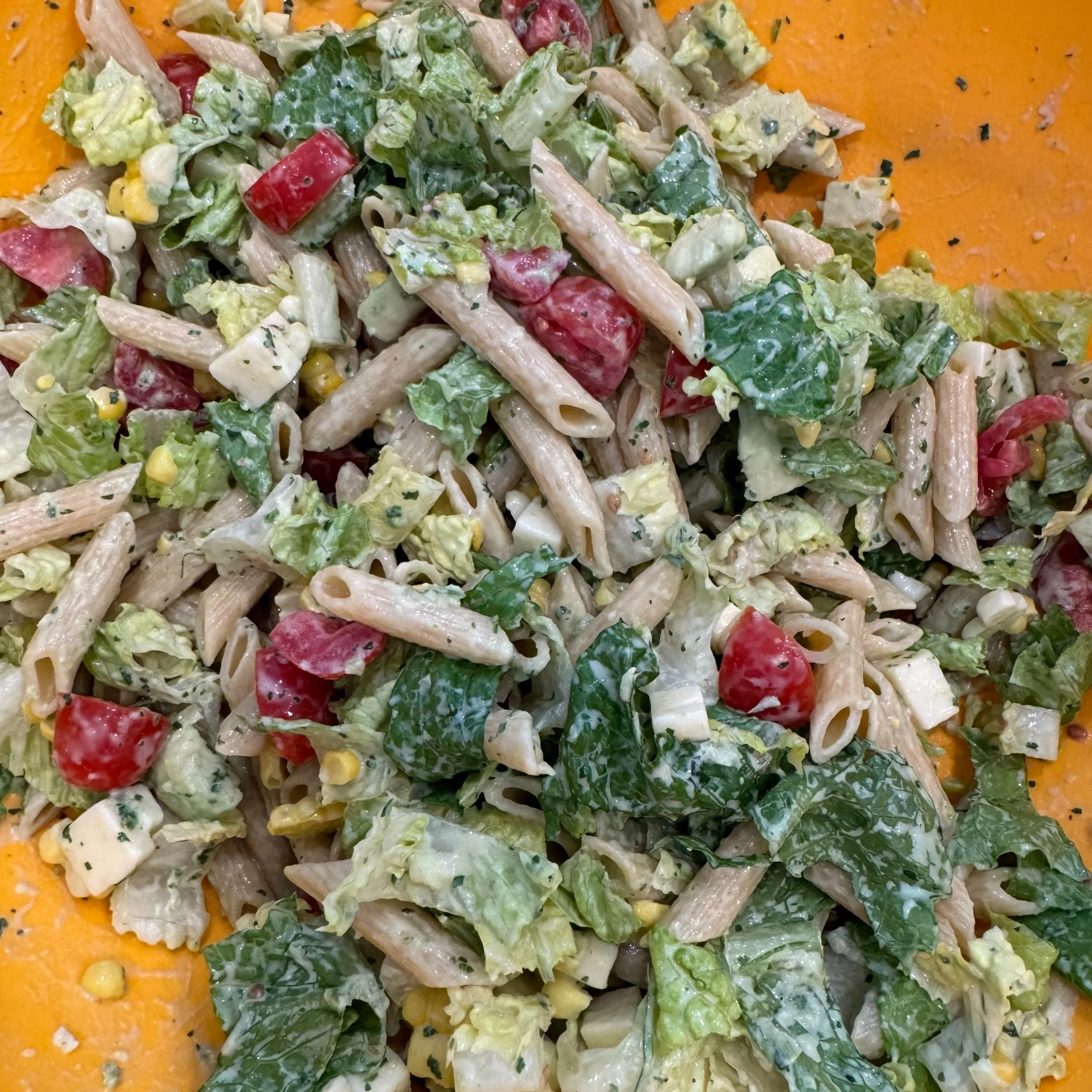 Summer Pasta Salad with Jalapeño Ranch