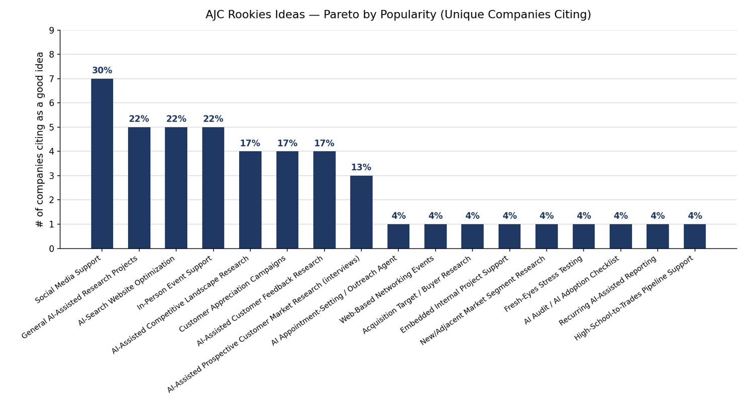 AJC Rookies Research Results: Is There a Market for Professionally Managed Student Project Teams?