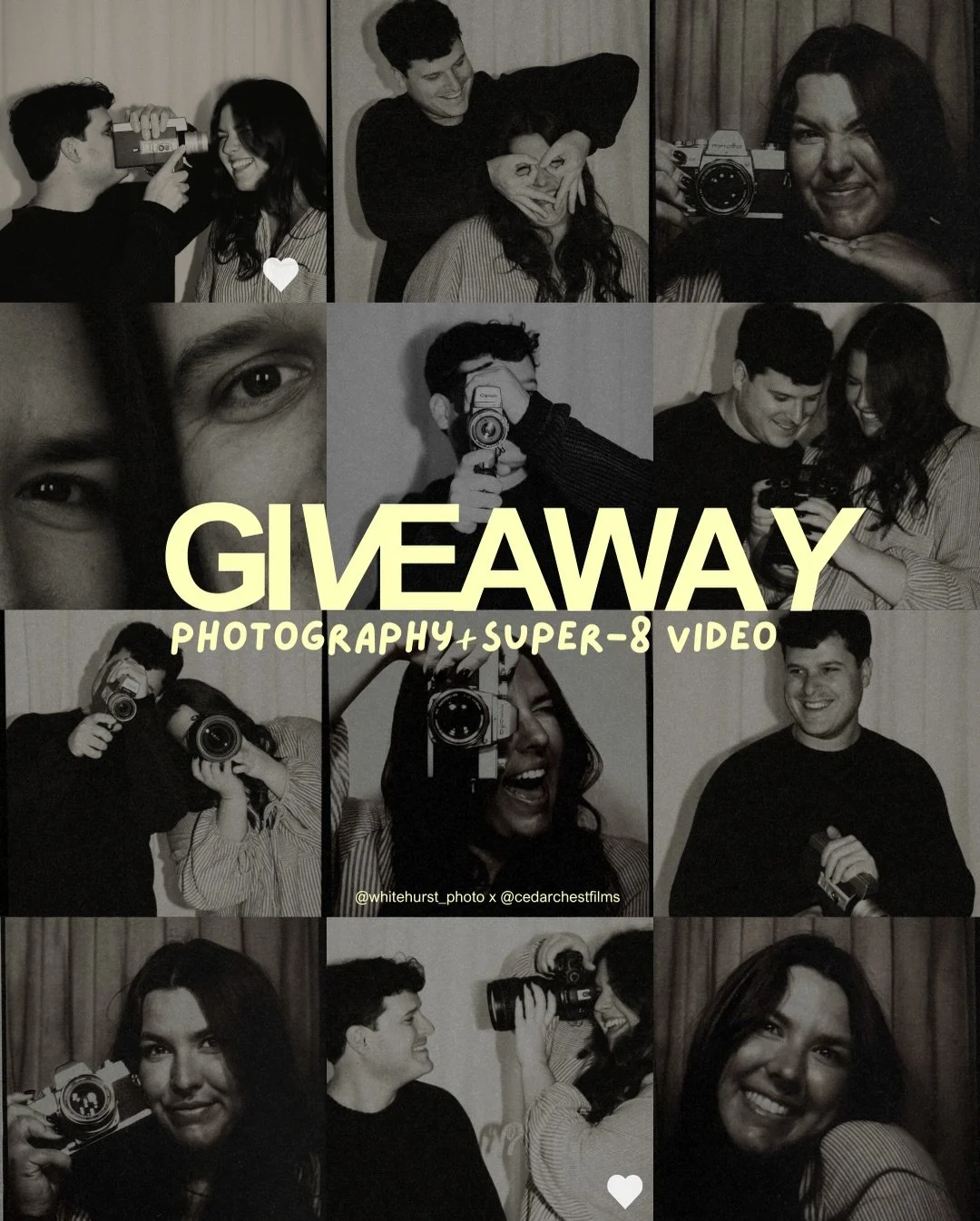 GIVEAWAY: SHARE THE LOVE 💌

We&rsquo;re feeling the love this year&hellip; so we&rsquo;re doing our BIGGEST giveaway ever &mdash; and there will be TWO WINNERS.

✨ WINNER 1 (1 Couple): FREE Wedding Photography + Super 8 Film
(up to 8 hours of covera