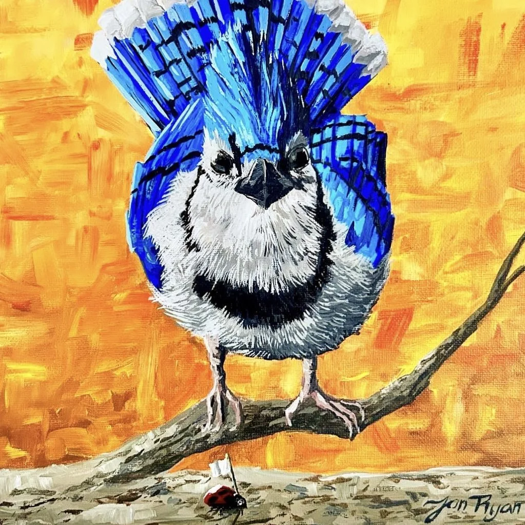 "Lady Defense"
Acrylics on 10"x10"x1.5"gallery wrapped canvas