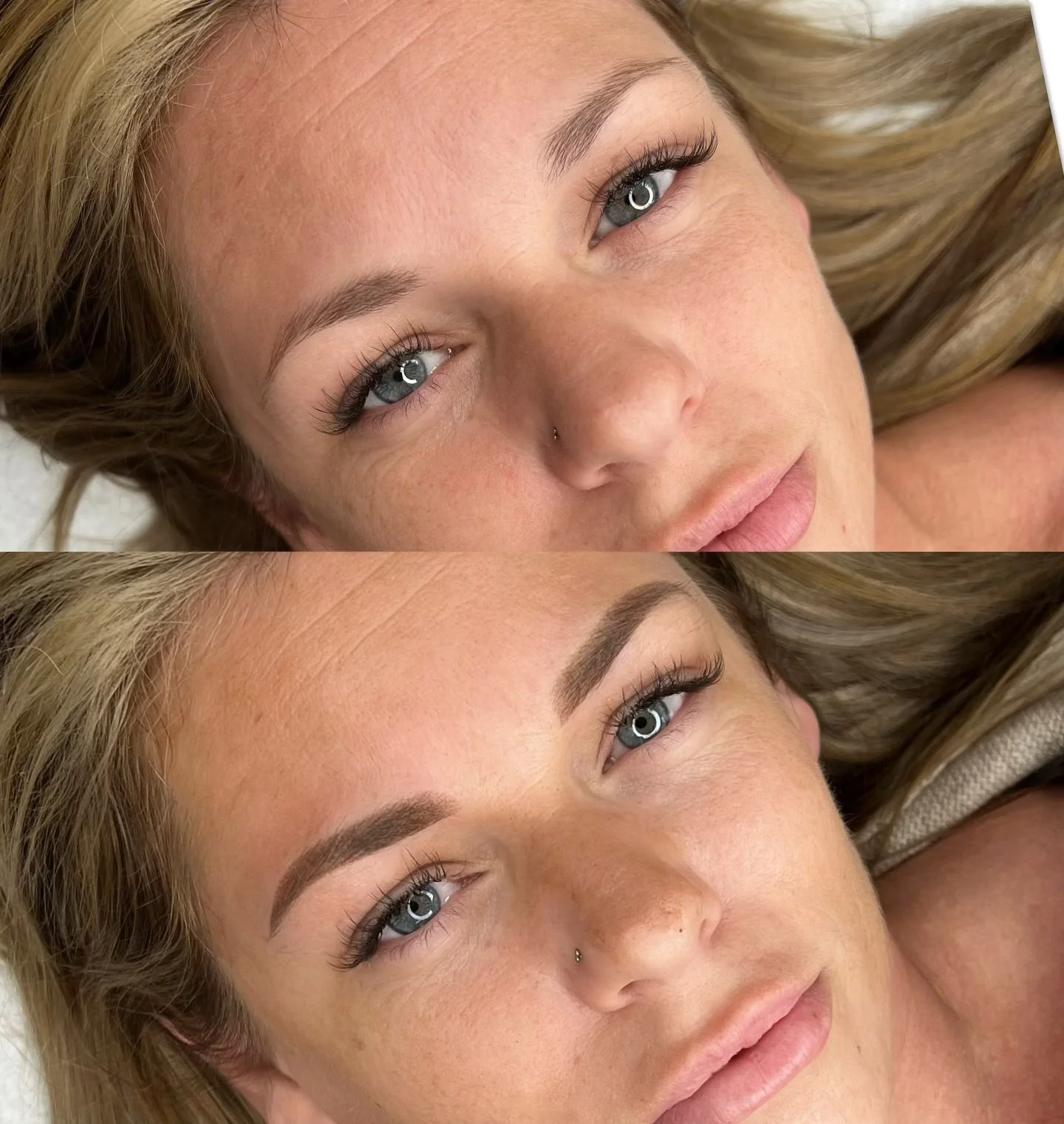 ✍🏼 Treatment : Powder Eyebrows (semi-permanent makeup)
🕰️ Duration: 2.5 hours
🎨Maintenance: very low, touch up every 1-2 years
✨Result: lovely, bespoke eyebrows 24/7
📍Location: Edinburgh, Meadowbank Tuesday to Saturday 
 *monthly permanentmakeup 