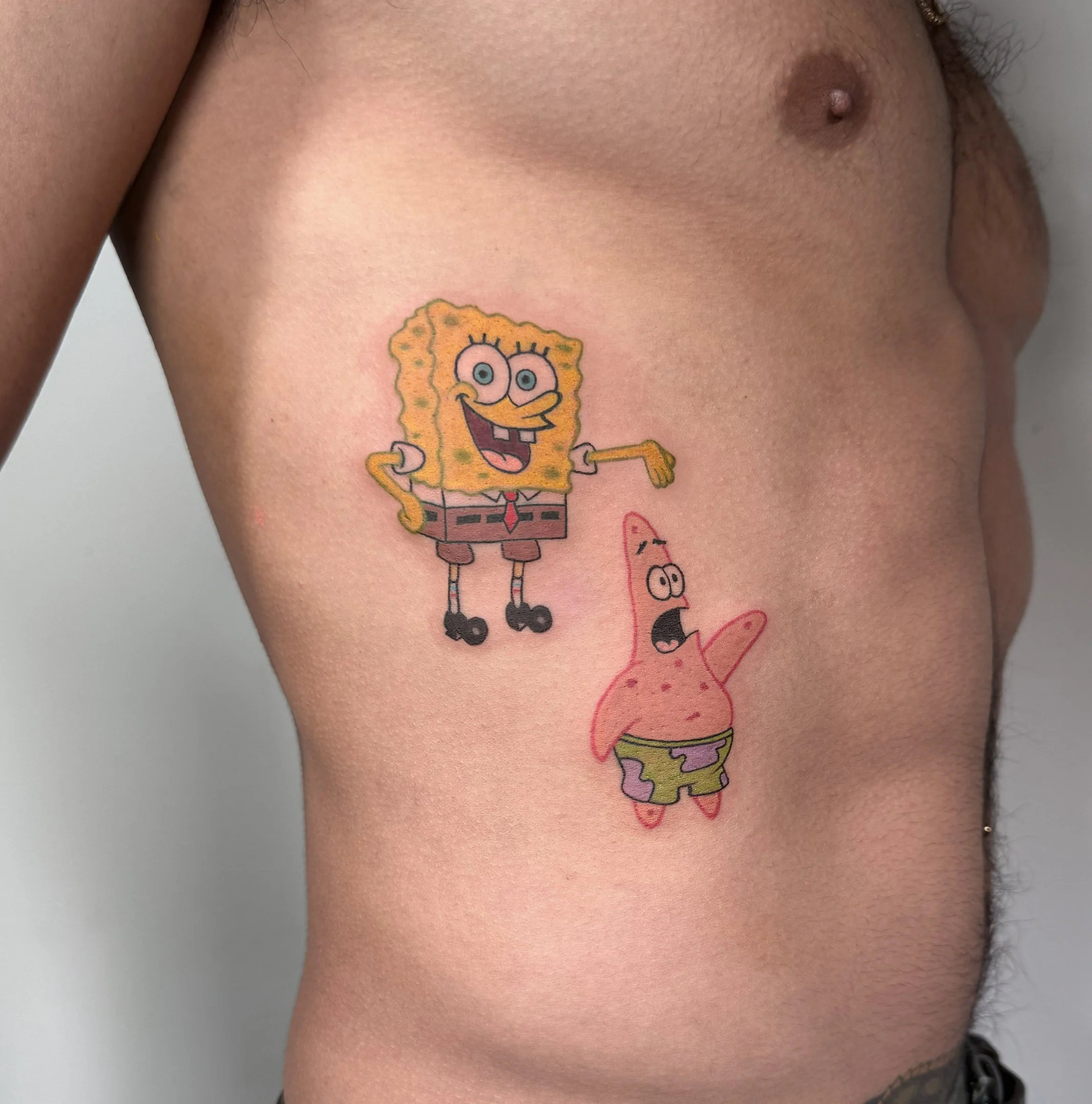 SpongeBob & Patrick Tattoos for Jesus